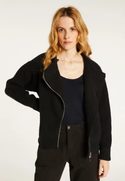 Montagut Asymmetrical wool and cashmere zip jacket - Gwenn
