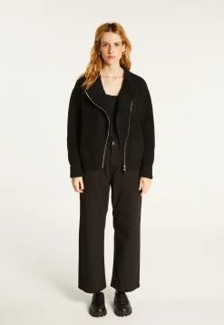 Montagut Asymmetrical wool and cashmere zip jacket - Gwenn
