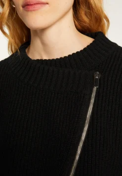 Montagut Asymmetrical wool and cashmere zip jacket - Gwenn