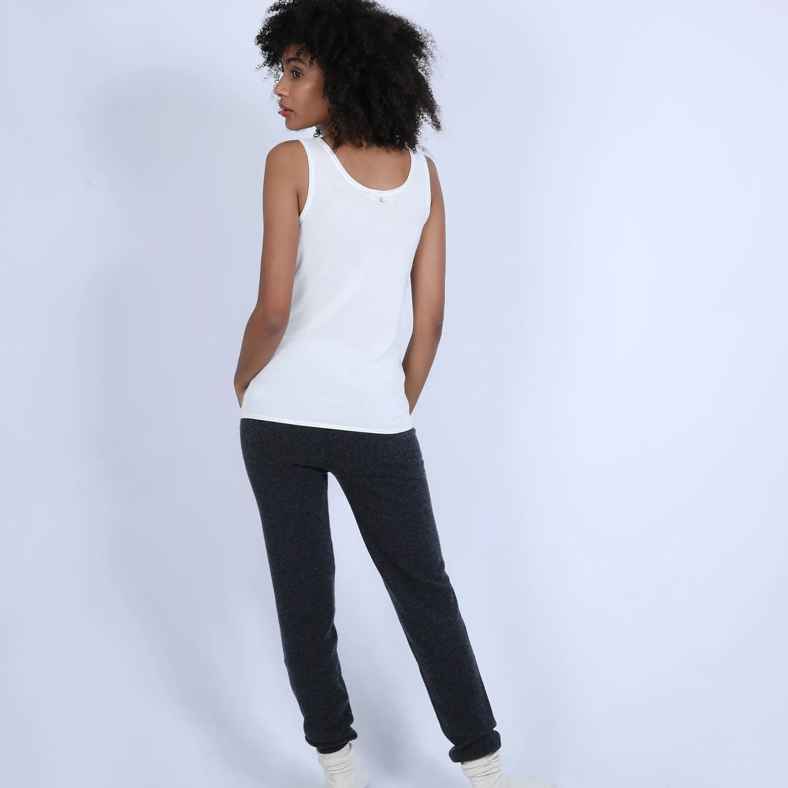 Montagut Bamboo cachemere tank top - Hoatti