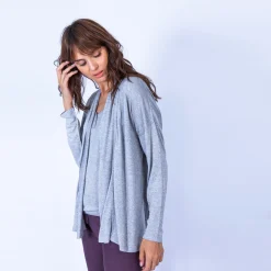 Montagut Bamboo cashmere cardigan with shawl collar - Hani