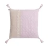 Montagut Bamboo cashmere cushion cover - Ivoire