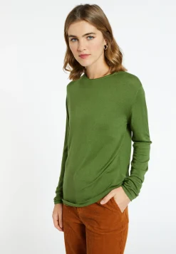 Montagut Bamboo cashmere scoop-neck T-shirt - Aelia