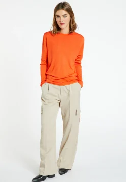 Montagut Bamboo cashmere scoop-neck T-shirt - Aelia
