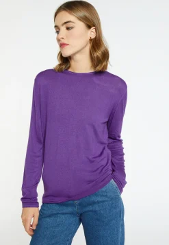 Montagut Bamboo cashmere scoop-neck T-shirt - Aelia