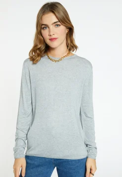 Montagut Bamboo cashmere scoop-neck T-shirt - Aelia