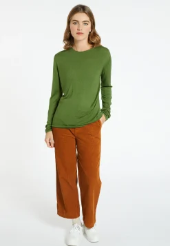 Montagut Bamboo cashmere scoop-neck T-shirt - Aelia