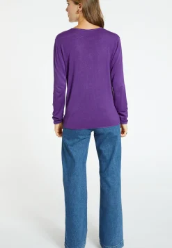 Montagut Bamboo cashmere scoop-neck T-shirt - Aelia