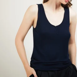 Montagut Bamboo cashmere tank top - Aetim
