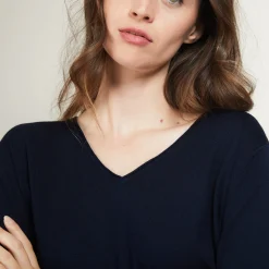 Montagut Bamboo Cashmere V-neck sweater - Barbarra