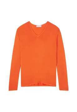 Montagut Bamboo cashmere V-neck T-shirt - Aeline