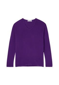Montagut Bamboo cashmere V-neck T-shirt - Aeline