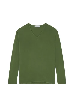 Montagut Bamboo cashmere V-neck T-shirt - Aeline