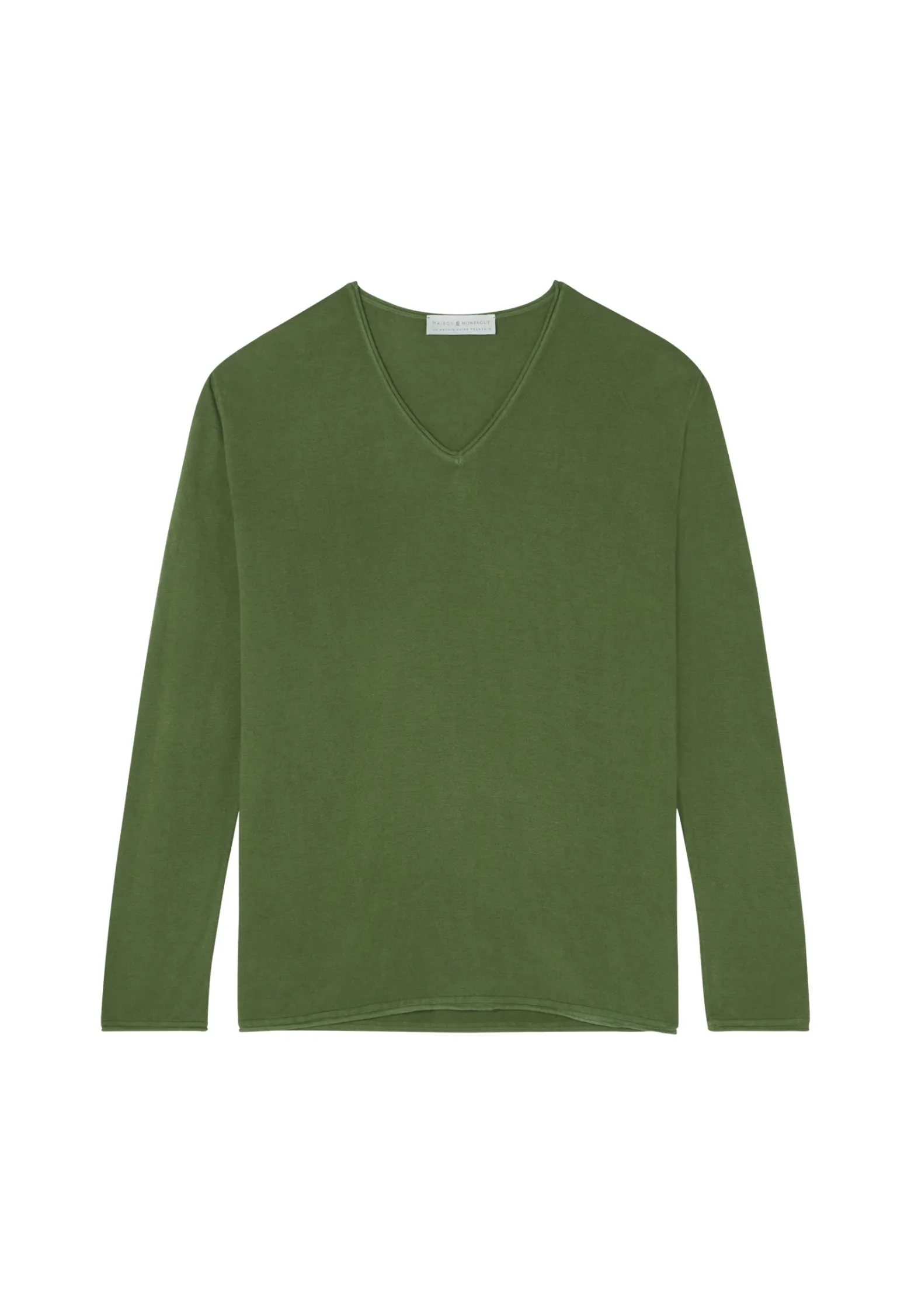 Montagut Bamboo cashmere V-neck T-shirt - Aeline