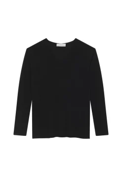 Montagut Bamboo cashmere V-neck T-shirt - Aeline