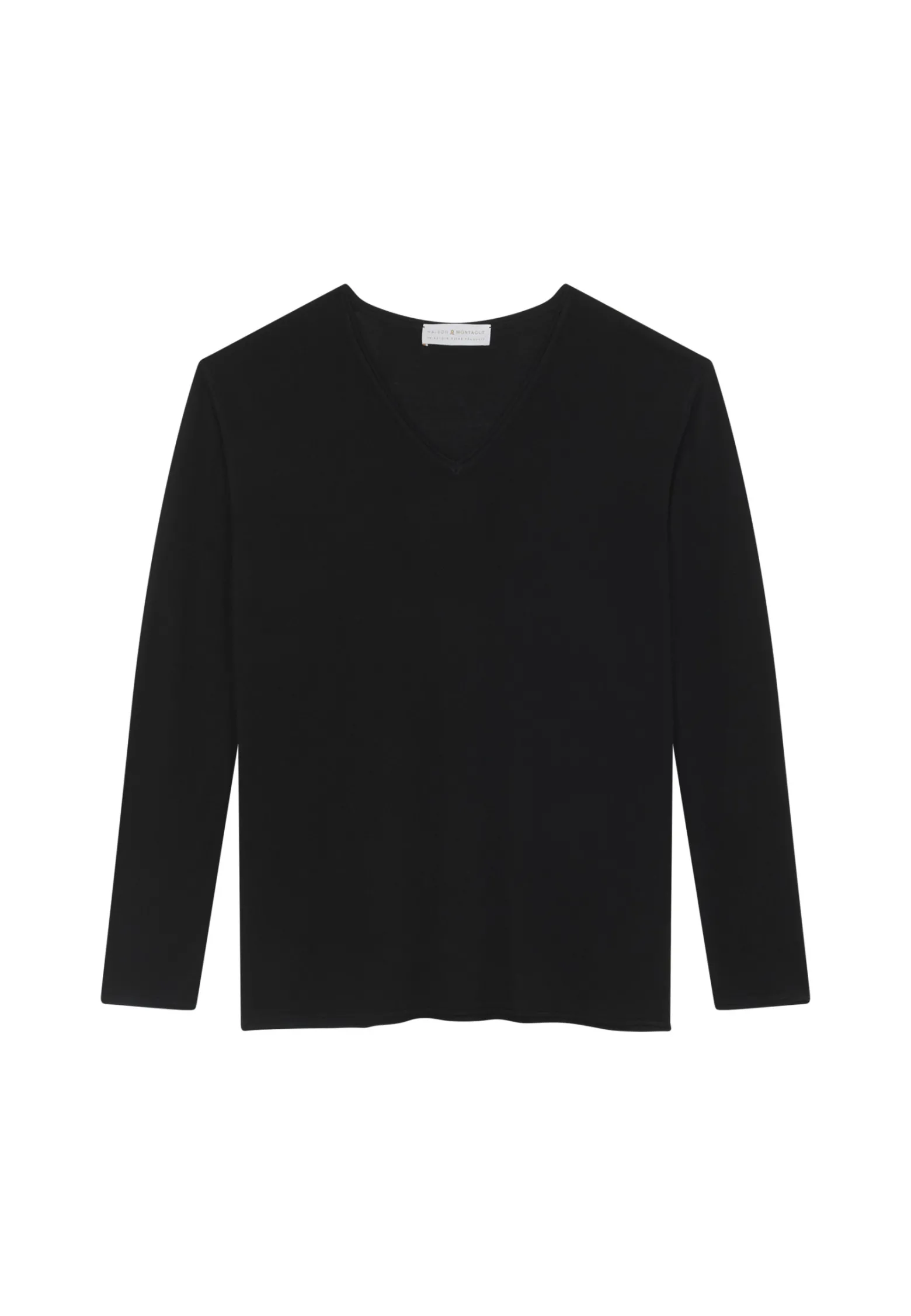 Montagut Bamboo cashmere V-neck T-shirt - Aeline