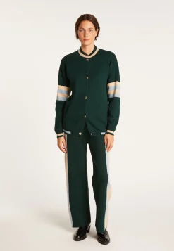 Montagut Baseball jacket in cotton cashmere - Perline