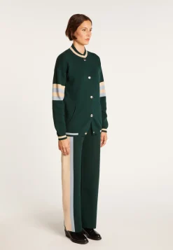 Montagut Baseball jacket in cotton cashmere - Perline