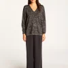 Montagut Batwing sleeve wool and lurex sweater - Boxe Lux