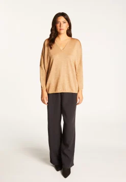 Montagut Batwing sleeve wool and lurex sweater - Boxe Lux