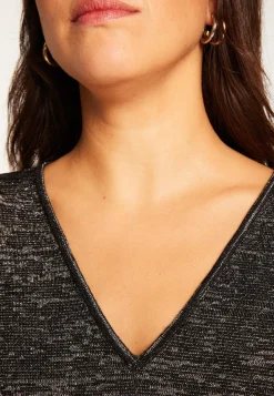Montagut Batwing sleeve wool and lurex sweater - Boxe Lux