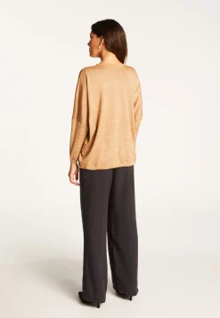 Montagut Batwing sleeve wool and lurex sweater - Boxe Lux