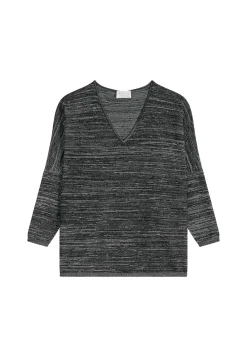 Montagut Batwing sleeve wool and lurex sweater - Boxe Lux