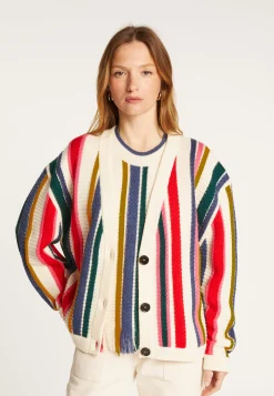 Montagut Bayadere striped wool vest - Romy