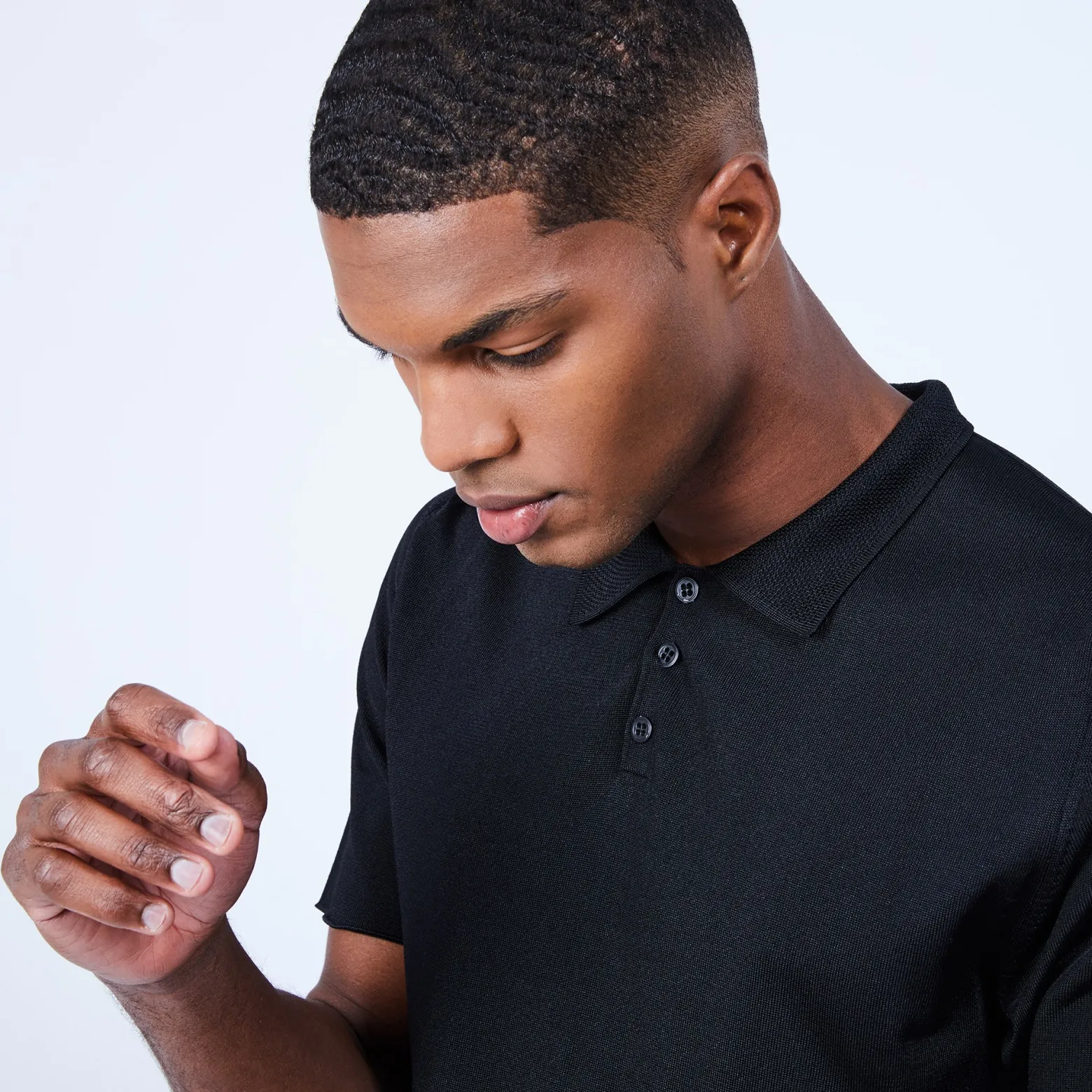 Montagut Black Fil Lumière polo shirt - Lyam