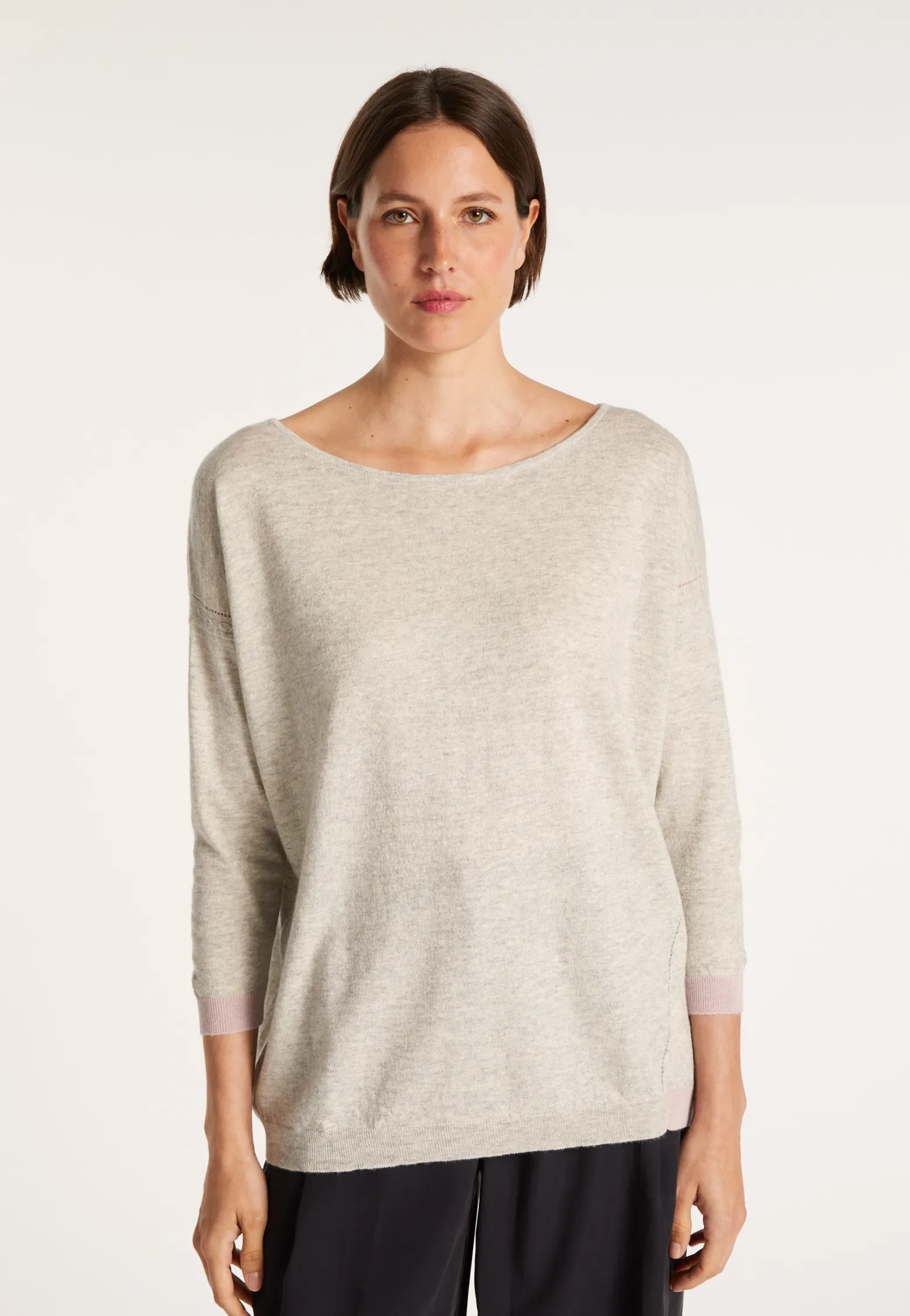 Montagut Boat-neck jumper in cashmere and linen - JACOTTE