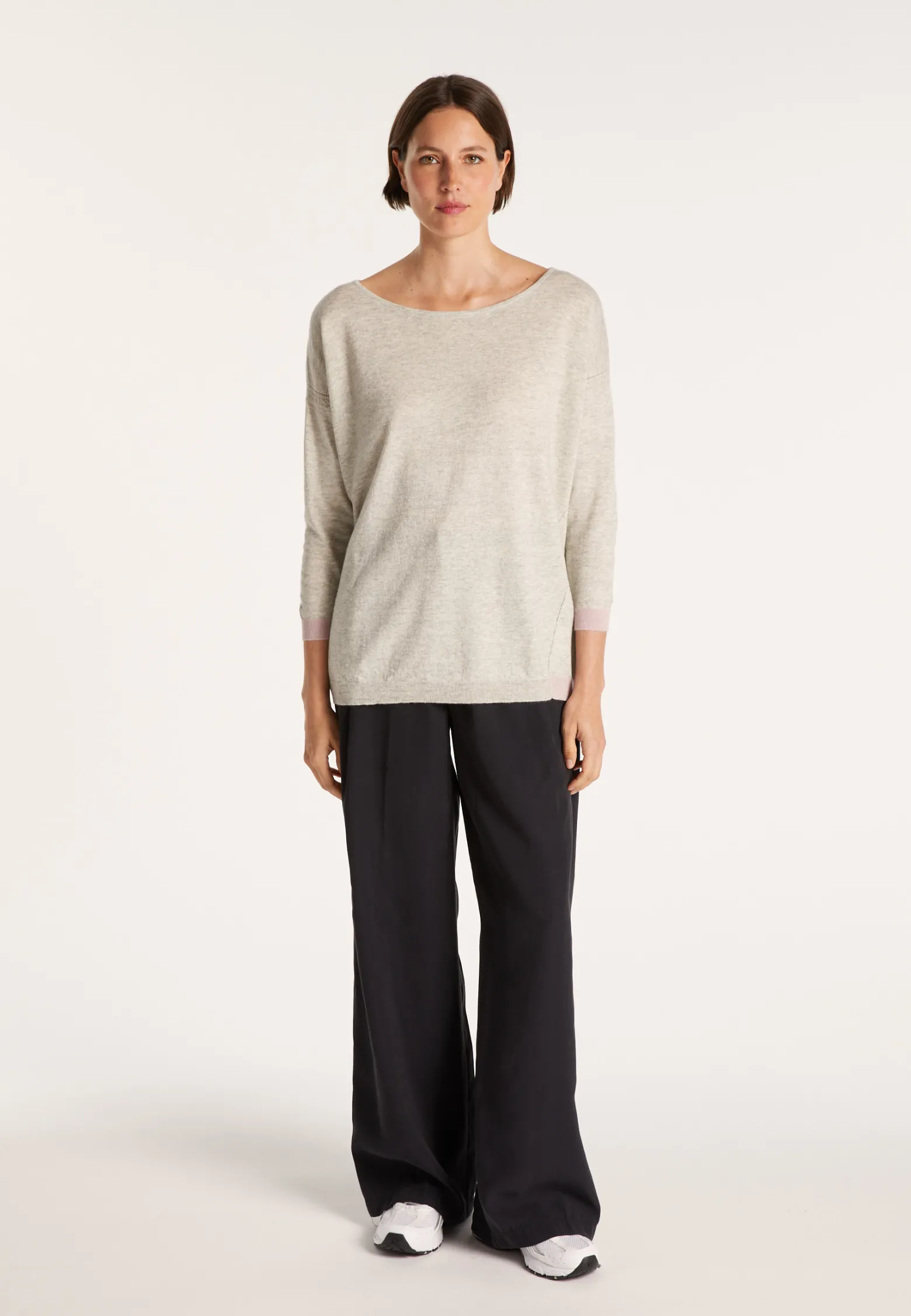 Montagut Boat-neck jumper in cashmere and linen - JACOTTE