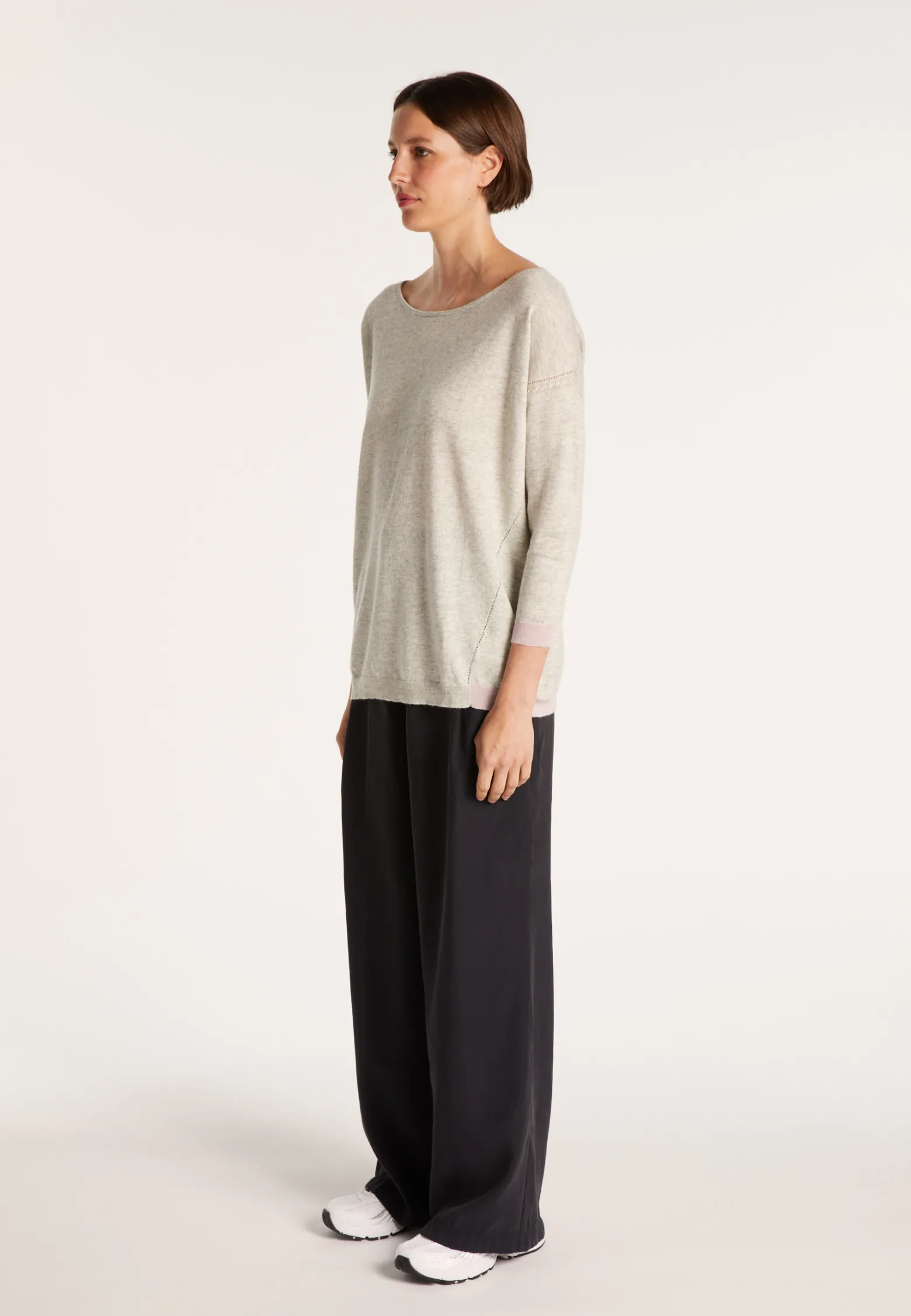 Montagut Boat-neck jumper in cashmere and linen - JACOTTE
