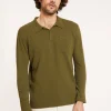 Montagut Brushed Cotton Long Sleeve Polo - Donovan