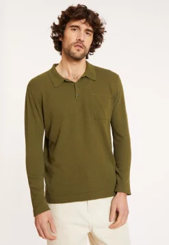Montagut Brushed Cotton Long Sleeve Polo - Donovan
