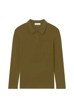 Montagut Brushed Cotton Long Sleeve Polo - Donovan