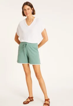 Montagut Brushed cotton pocket shorts - Maze