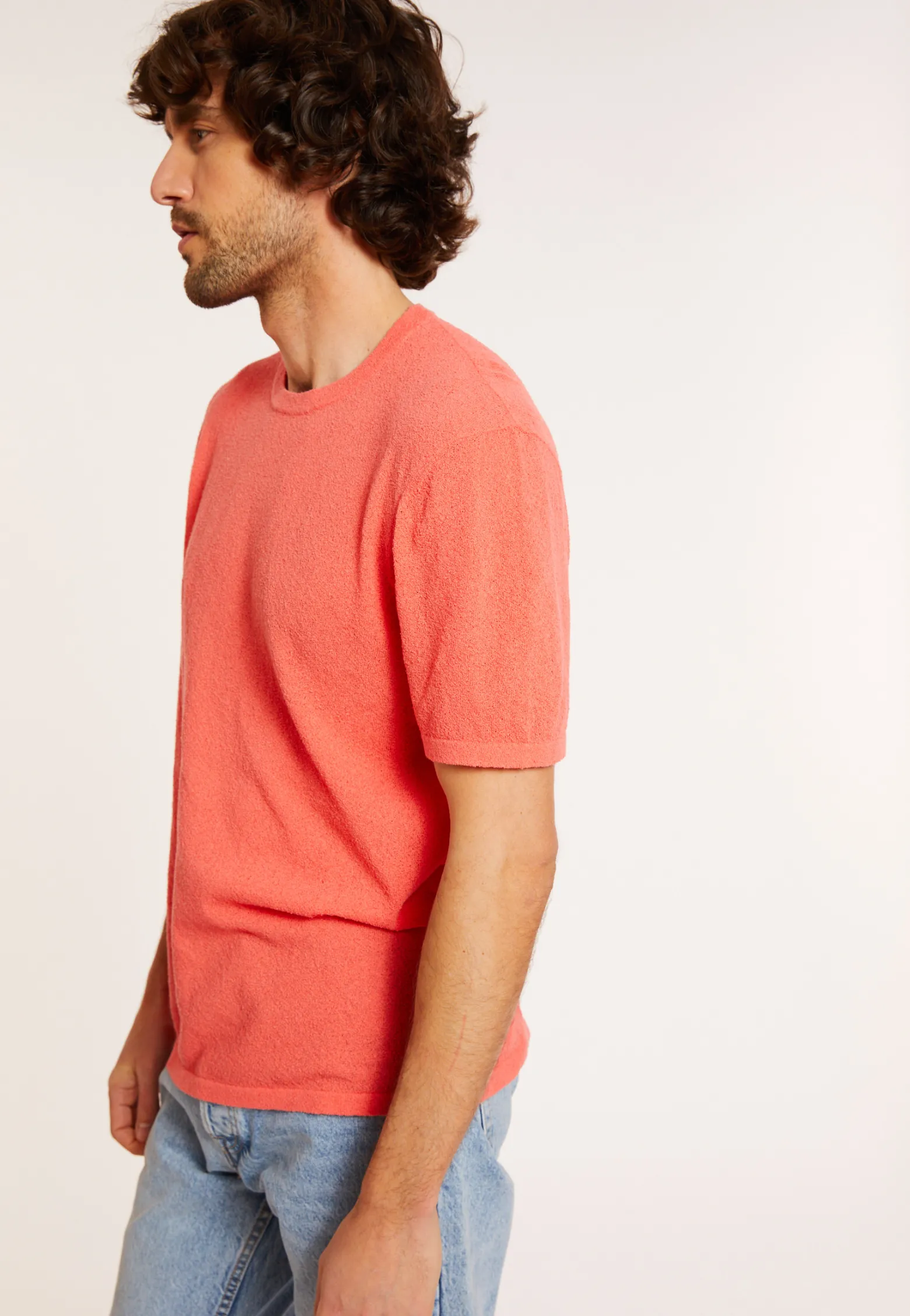 Montagut Brushed cotton round neck T-shirt - Don