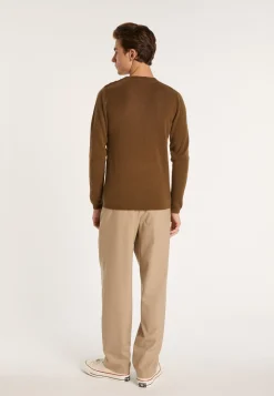 Montagut Button shoulder 4 ply cashmere jumper - Fernand