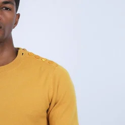 Montagut Button shoulder 4-ply cashmere jumper - Bonifas