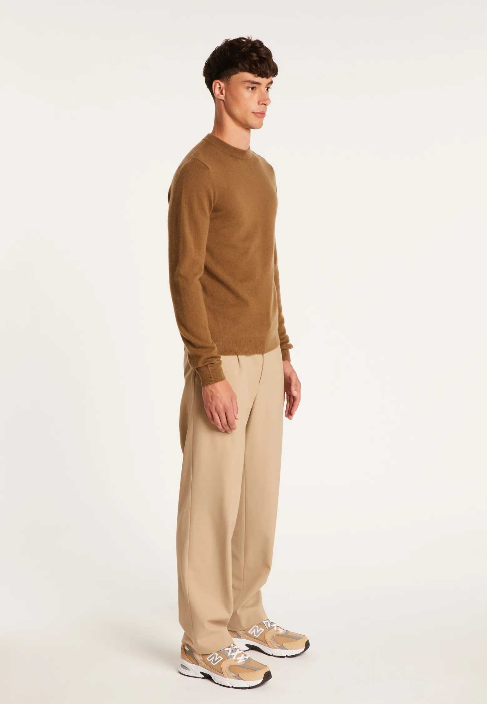Montagut Button shoulder 4-ply cashmere jumper - Bonifas