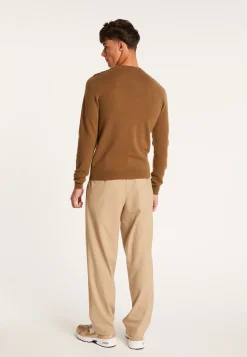 Montagut Button shoulder 4-ply cashmere jumper - Bonifas