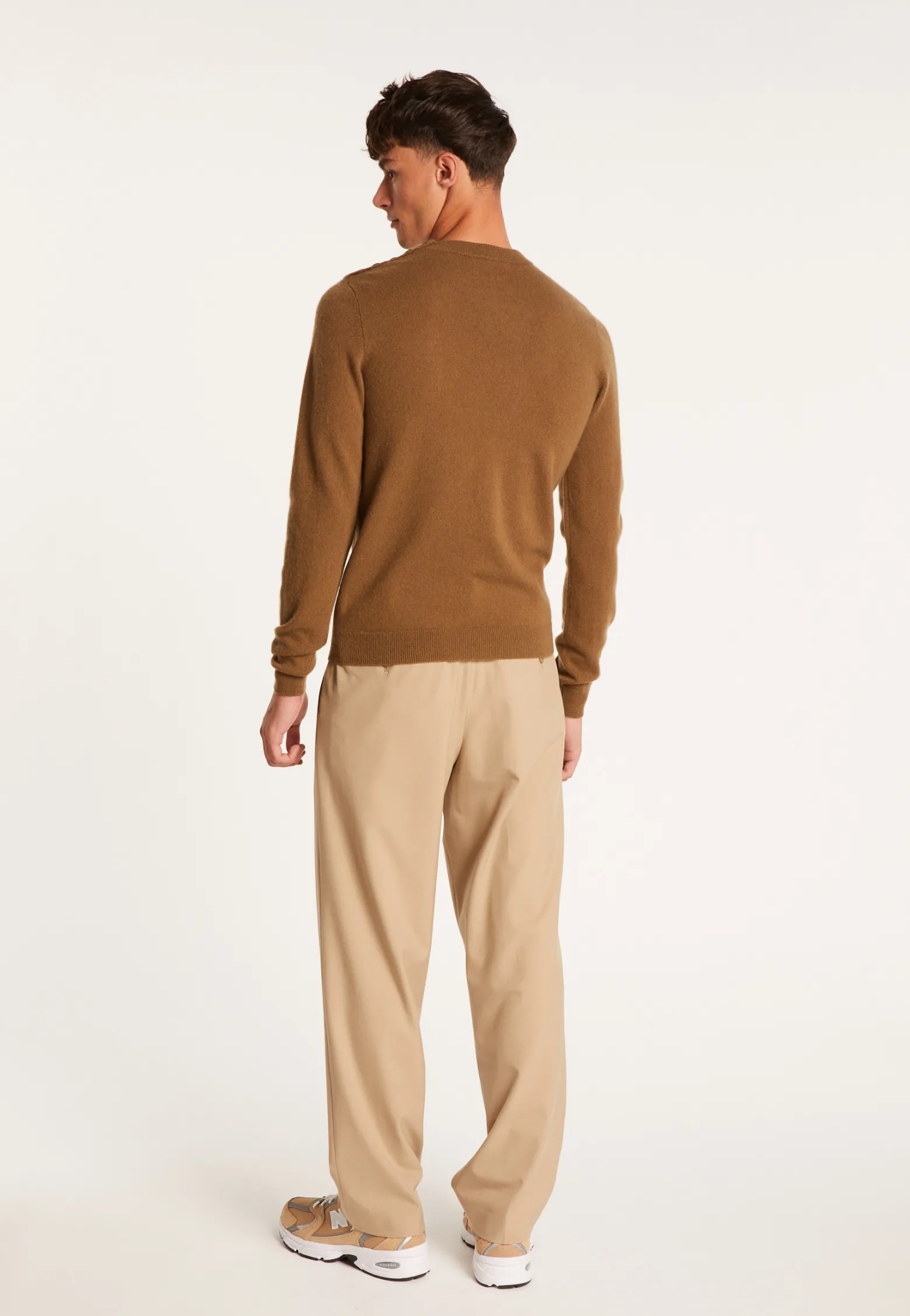 Montagut Button shoulder 4-ply cashmere jumper - Bonifas