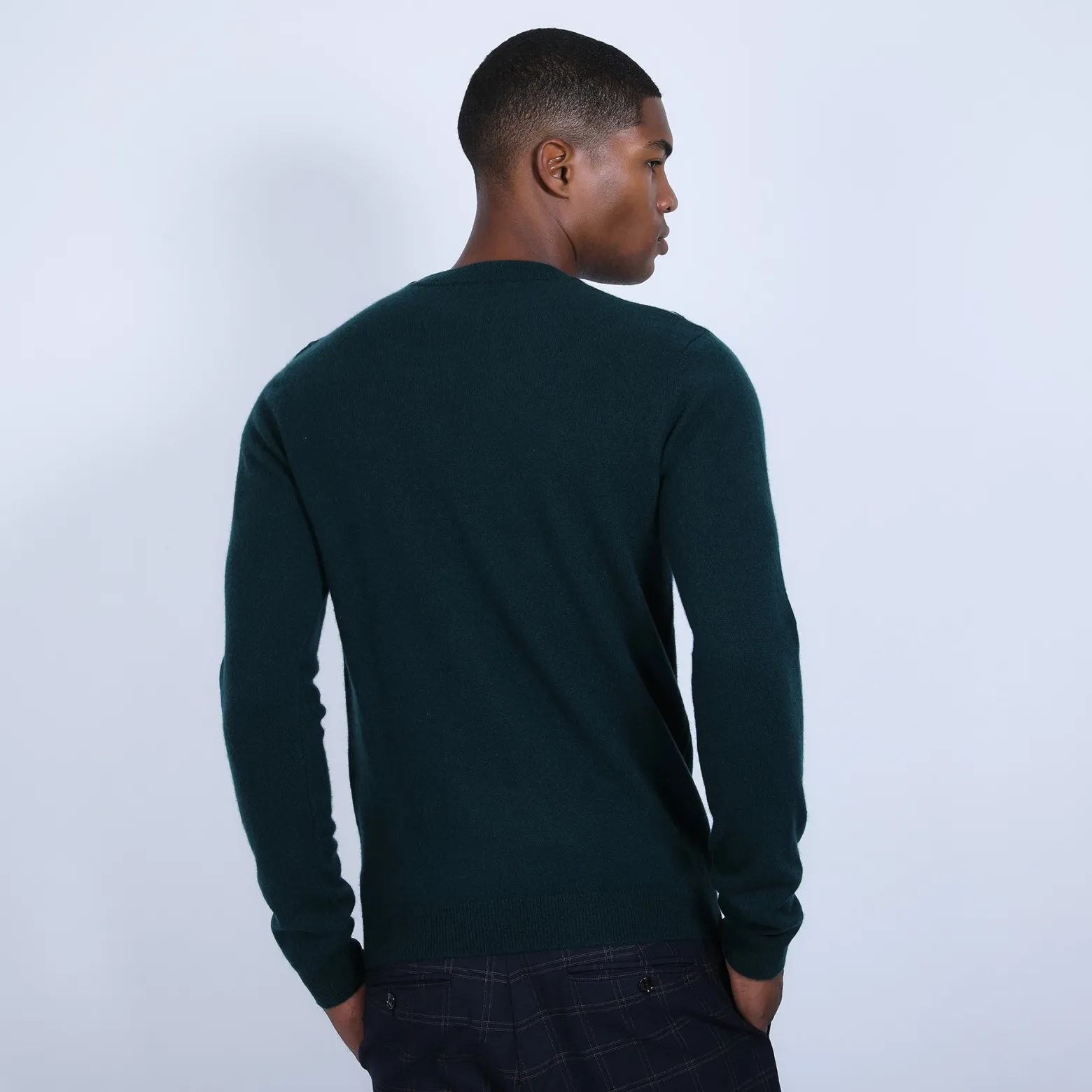Montagut Button shoulder 4-ply cashmere jumper - Bonifas