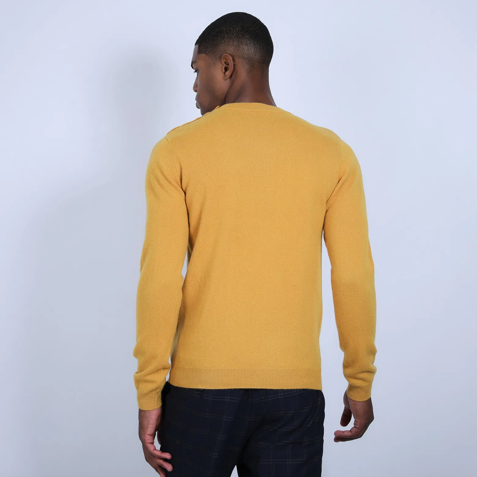 Montagut Button shoulder 4-ply cashmere jumper - Bonifas