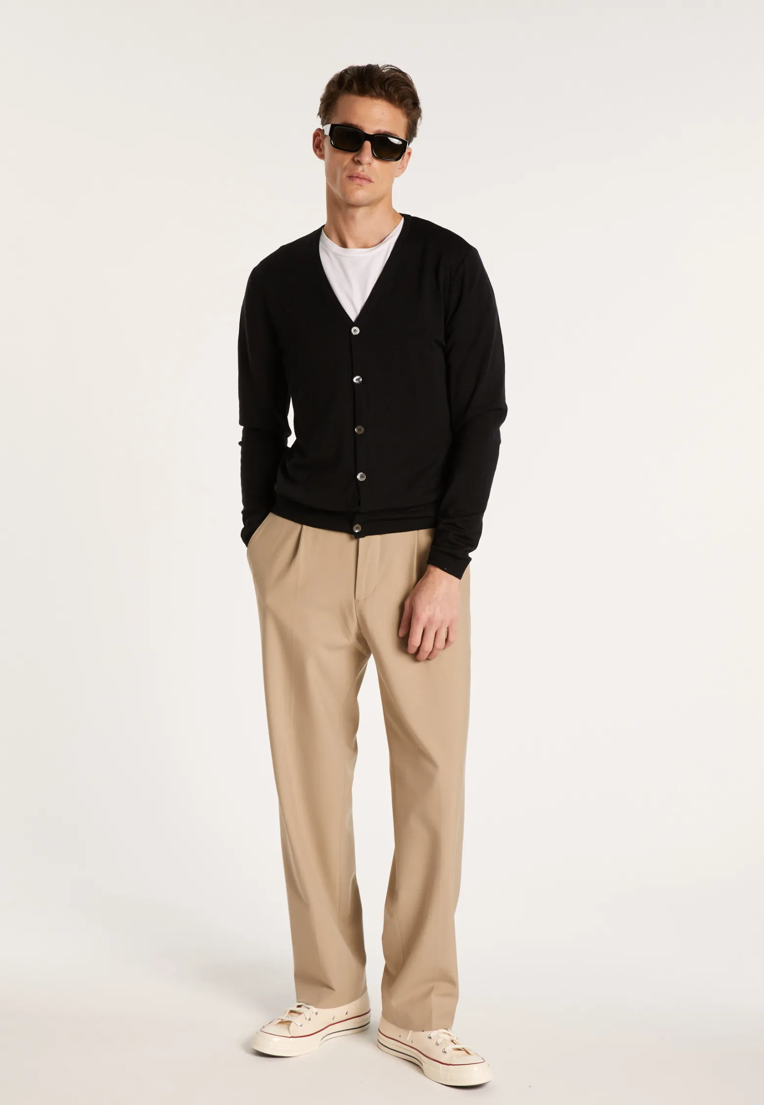 Montagut Button-down cardigan in merino wool - Etienne