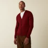 Montagut Buttoned cardigan with logo in merino wool - Etienne