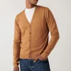 Montagut Buttoned cardigan with logo in merino wool - Etienne
