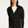 Montagut Buttoned cardigan with logo in merino wool - Etienne