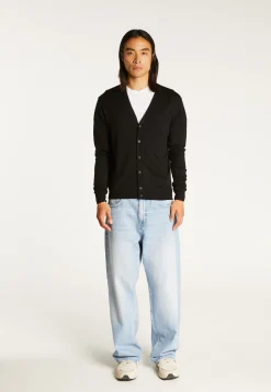 Montagut Buttoned cardigan with logo in merino wool - Etienne