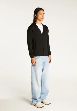 Montagut Buttoned cardigan with logo in merino wool - Etienne